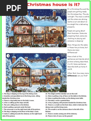 Which House is It Picture Description Exercises 112457