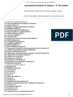 Instrumental Methods Table of Contents