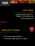 Use Cases: Supplemental Lecture For Chapter 2 of Xiaoping Jia OOSD Using Java