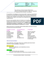 SST - Causas Dos Acidentes de Trabalho - Os Fatores Humanos