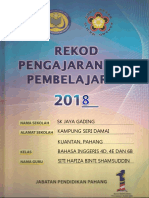 Divider Buku Rekod Pengajaran Dan Pembelajaran 2018