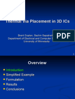 Thermal Via Placement in 3D Ics