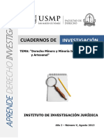 DERECHO MINERO Y MINERÍA INFORMAL, ILEGAL Y ARTESANAL.pdf
