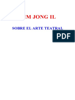 KIM JONG IL SOBRE EL ARTE TEATRAL