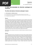 Efeito Anti Obesidade Garcinia Cambogia