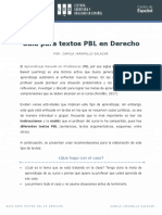 Guía para Textos PBL en Derecho