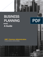 Business Planning: A Guide