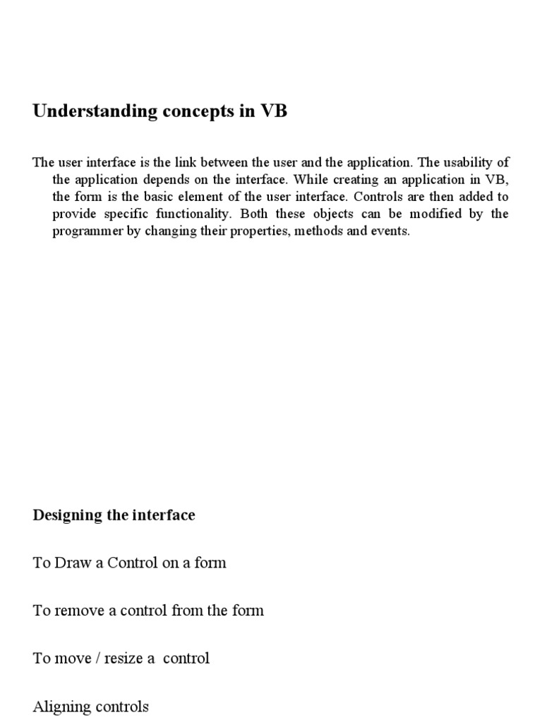 VB Frame Control Basics | PDF | Orthography | Window (Computing)