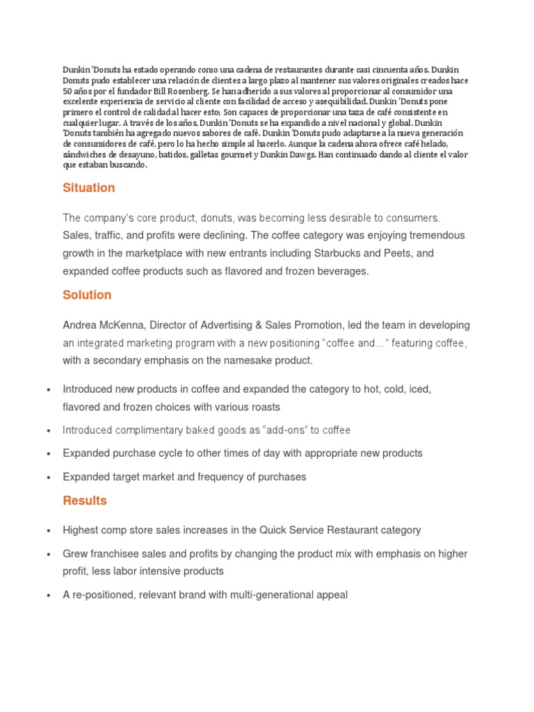 Dunkin' donuts marketing strategy 2019 picture