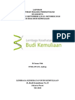 Laporan Pelatihan Magang Perinatologi Rs Jakarta Tanggal 03 September S/D 01 Oktober 2018 Di Rsia Budi Kemuliaan