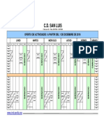 Horario Gimnasio San Luis Sevilla