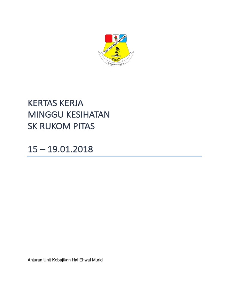 Program Kesihatan Sekolah SK Rukom | PDF