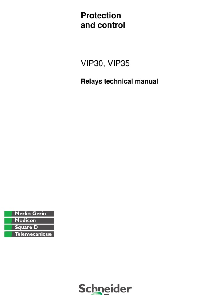 VIP30 and VIP35 Relay Manual | PDF | Transformer | Power Engineering