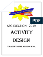SSG Election 2019: Activity Design