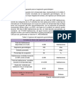 Presupuesto para El Segmento Gerontológico