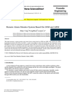 (2011) Remote Alarm Monitor System Based On GSM and ARM