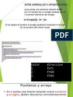 Relación entre arreglos y apuntadores