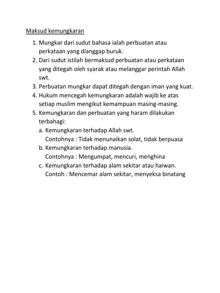 Mencegah Kemungkaran Pdf