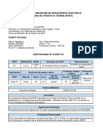 CERTIFICADO DE MEDICIÓN DE RESISTENCIA ELÉCTRICA DELSISTEMA DE PUESTA A TIERRA.docx