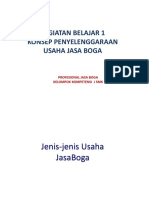 Materi Usaha Jasa Boga