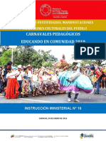 Instruccion Carnavales Pedagogicos Educando en Comunidad 2019