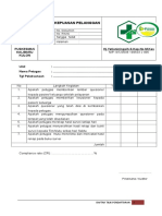 Daftar Tilik Survey Kepuasan