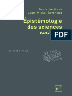 Berthelot, Jean-Michel (Libro2001) - Epistemologie Des Sciences Sociales