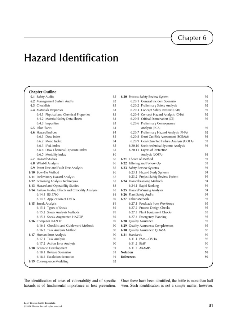 Hazard Identification Less Pdf Pdf Hazards Risk