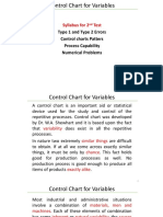 Control Chart For Variables - II Test Syllabus