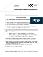 CDCS Specimen Paper - Sept 2014