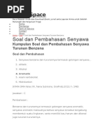 Soal Benzena Dan Turunannya