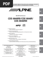 Download Alpine Cde-9848rb Manual by Nicholas Johns SN39953316 doc pdf