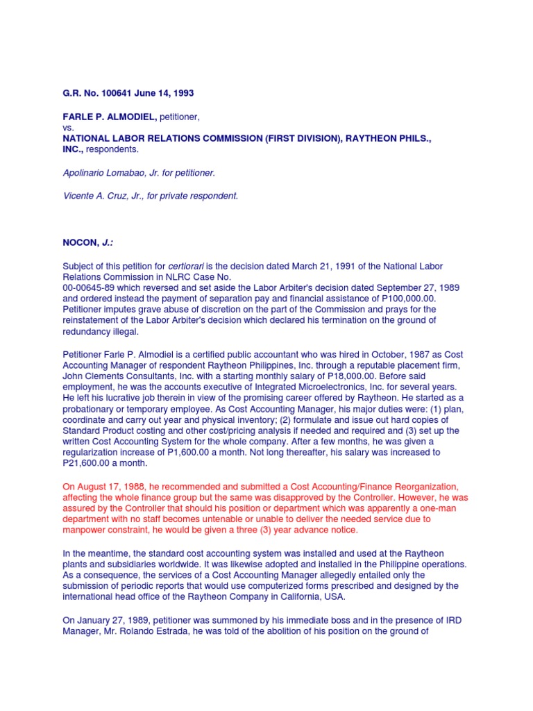 LABOR Law Cases PDF Apprenticeship Employment