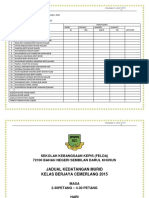 Jadual Kedatangan Tusyen 2015