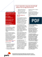 Pwcs Tax Alert FHC On Vat and Imported Services Sep2018