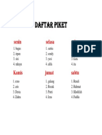 Jadwal Piket