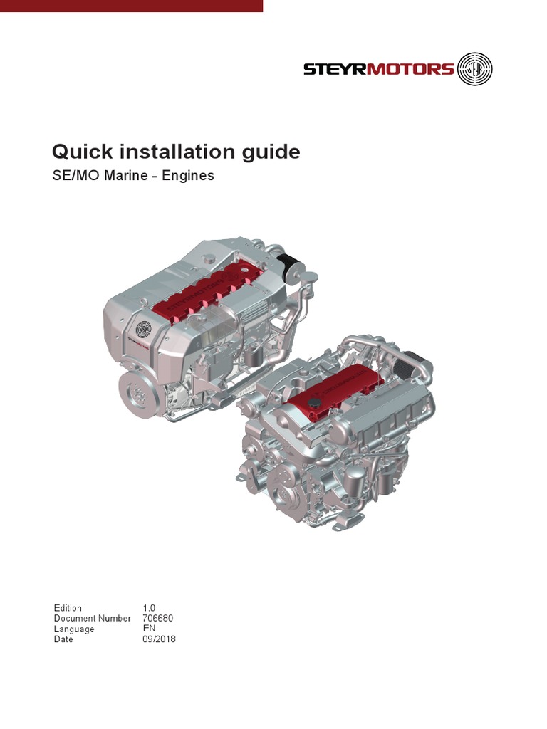 Steyr Diesel Engine Installation Guide | PDF | Duct (Flow) | Engines