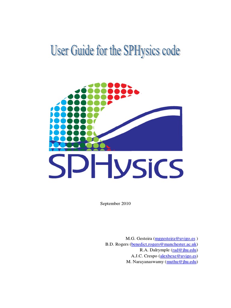 SPHysics v2.2.000 GUIDE | PDF | Fluid Dynamics | Physics