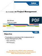 A Primer on Project Management_Metro