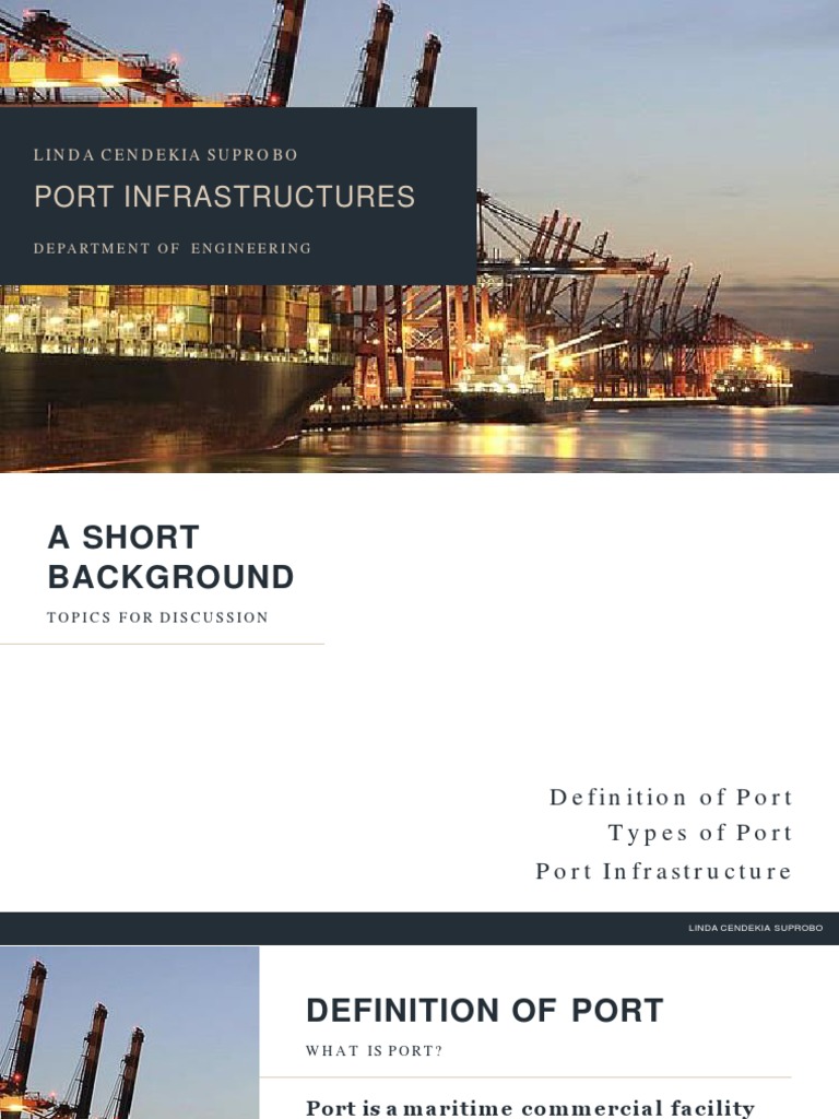 Overview of Port Infrastructure Types | PDF | Port | Cargo