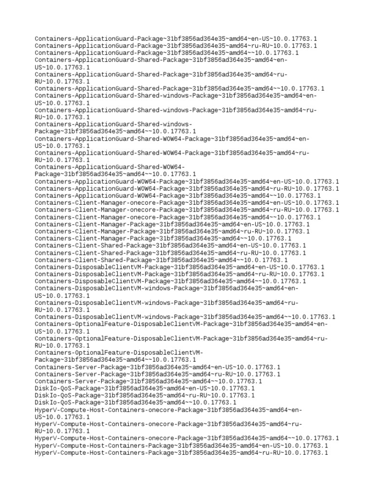 Packages | PDF
