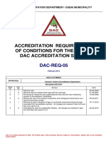 Accreditation Requirements of Conditions For The U