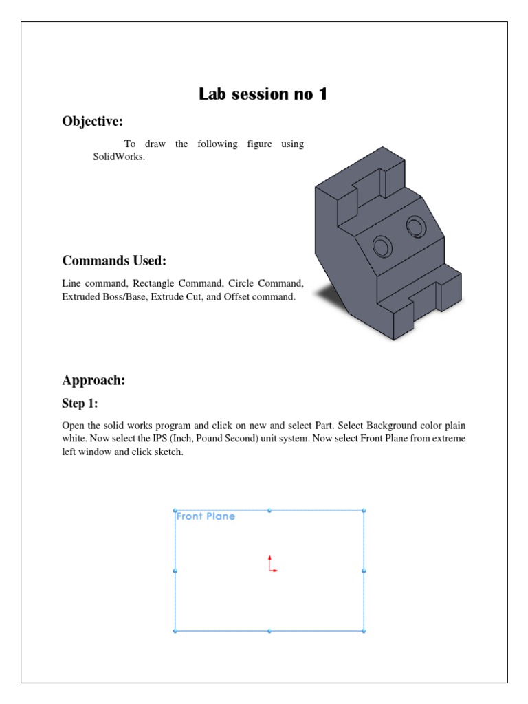 CADCAM Lab Report | PDF image.