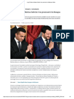 Luigi Di Maio Et Matteo Salvini S'en Prennent À La Banque D'italie