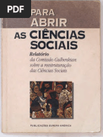 Para Abrir as Ciências Sociais - A Construção Histórica Das Ciências, Do Século XVIII Até 1945 - Capítulo 1