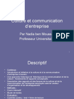 Culture Et Communication D'entreprise