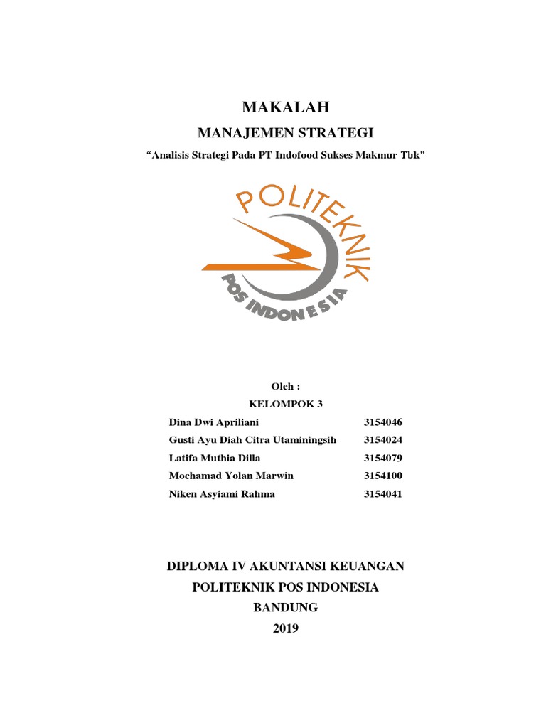 Tugas Manajemen Strategi Pt Indofood Bp