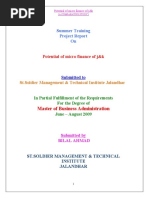 Download Potential of Micro Finance Of JK by Bilal Ah Parray SN39956159 doc pdf
