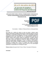 Relação entre teoria e prática na educação infantil