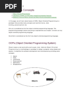 1) OOPS Concepts